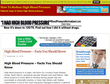 Tablet Screenshot of howtoreducehighbloodpressure.com